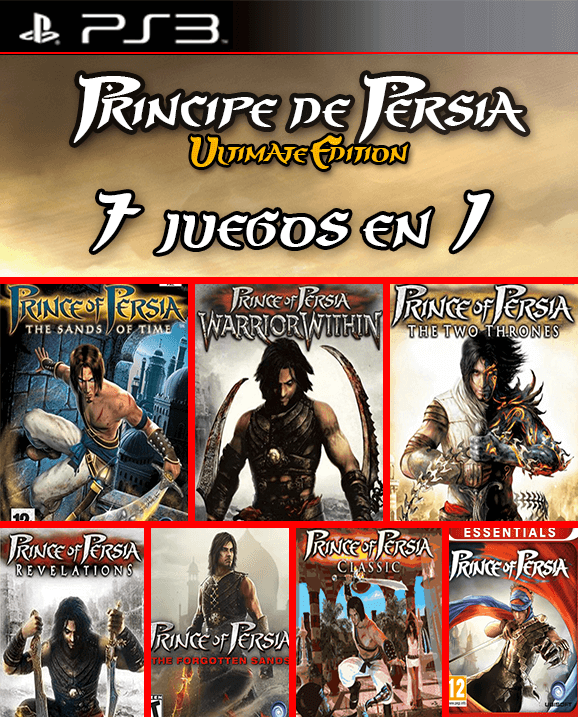 7 JUEGOS EN 1 PRINCIPE DE PERSIA COLECCION PS3, PS3 Digital Perú, Venta  de Juegos Digitales Perú