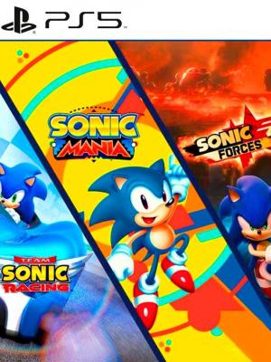 3 JUEGOS EN 1  Team Sonic Racing  MAS Sonic Forces MAS Sonic Mania ps5