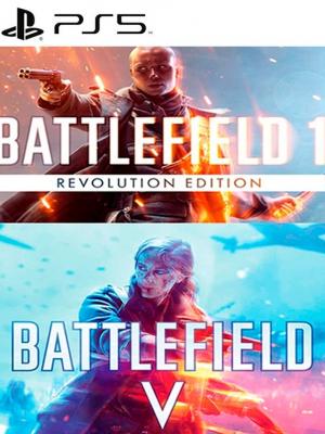 2 JUEGOS EN 1 BATTLEFIELD 1 REVOLUTION + BATTLEFIELD V PS5